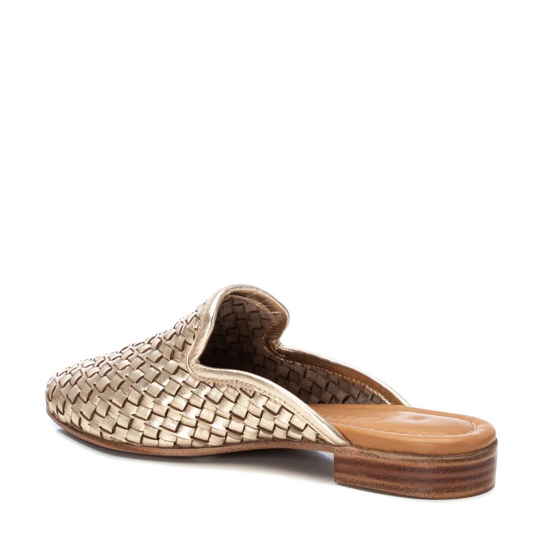 Carmela 16127304 mules cuir doré tressé femme
