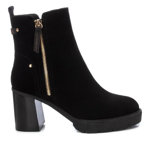 Carmela 16185801 bottines femme cuir noir talon 8 cm