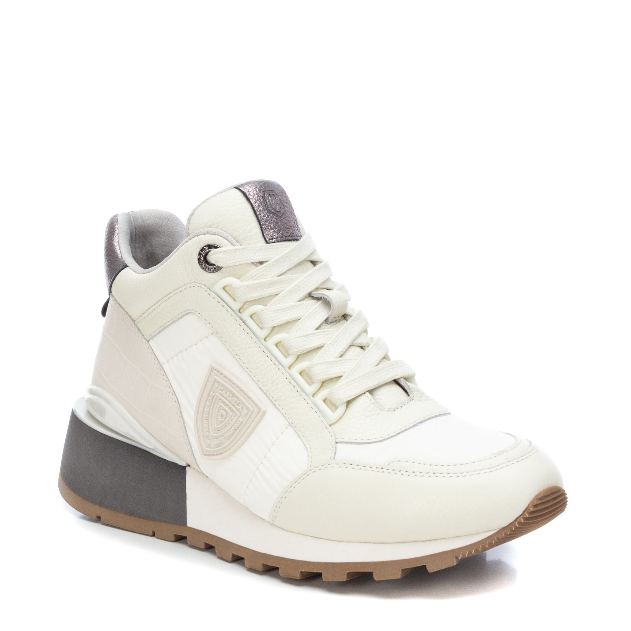 Carmela 16014402 baskets montantes blanches cuir