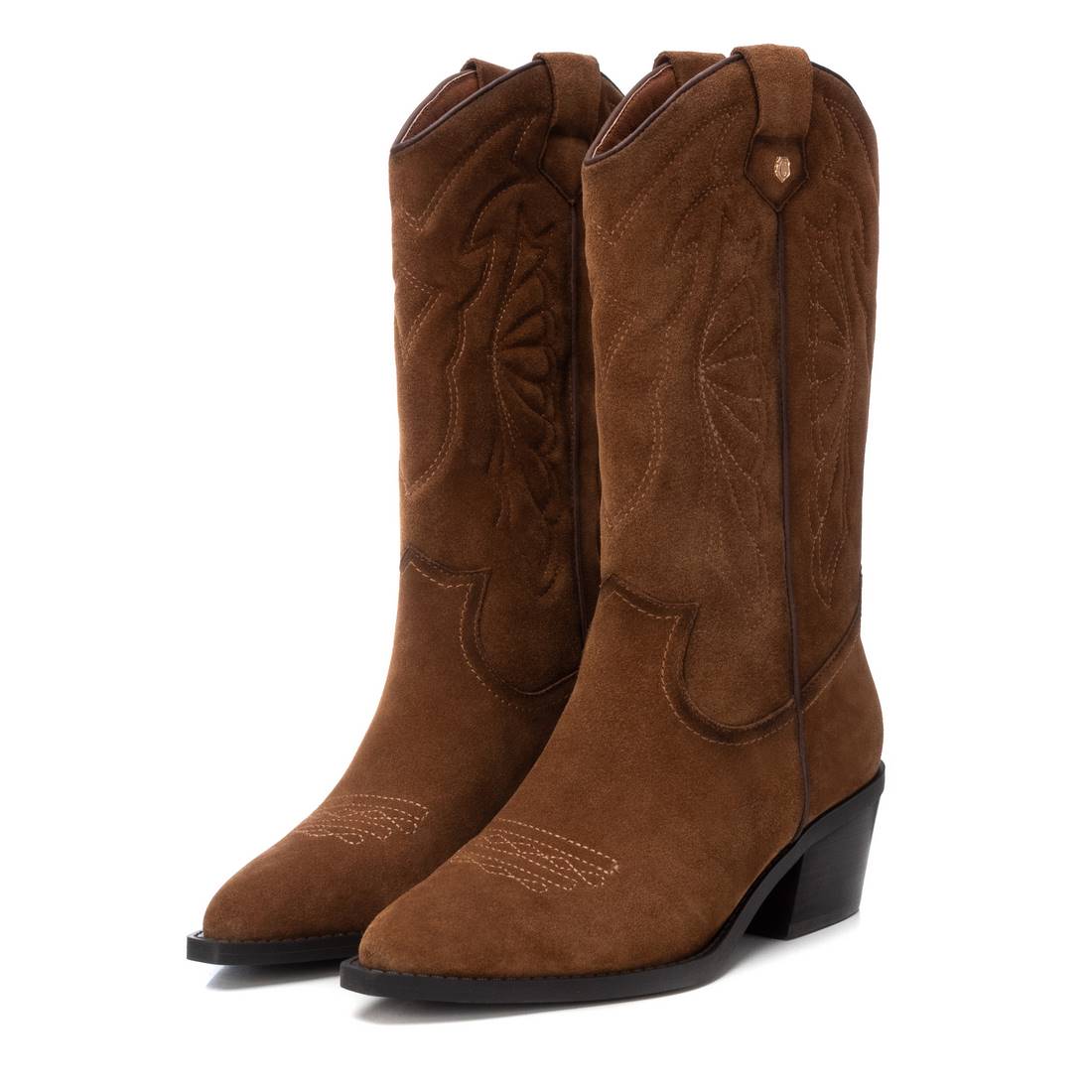Carmela 16188201 bottes femme marron cowboy cuir 6 cm