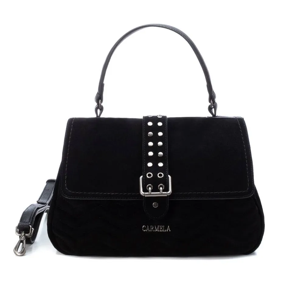 Carmela 18601501 bandoulière daim noir 24 cm