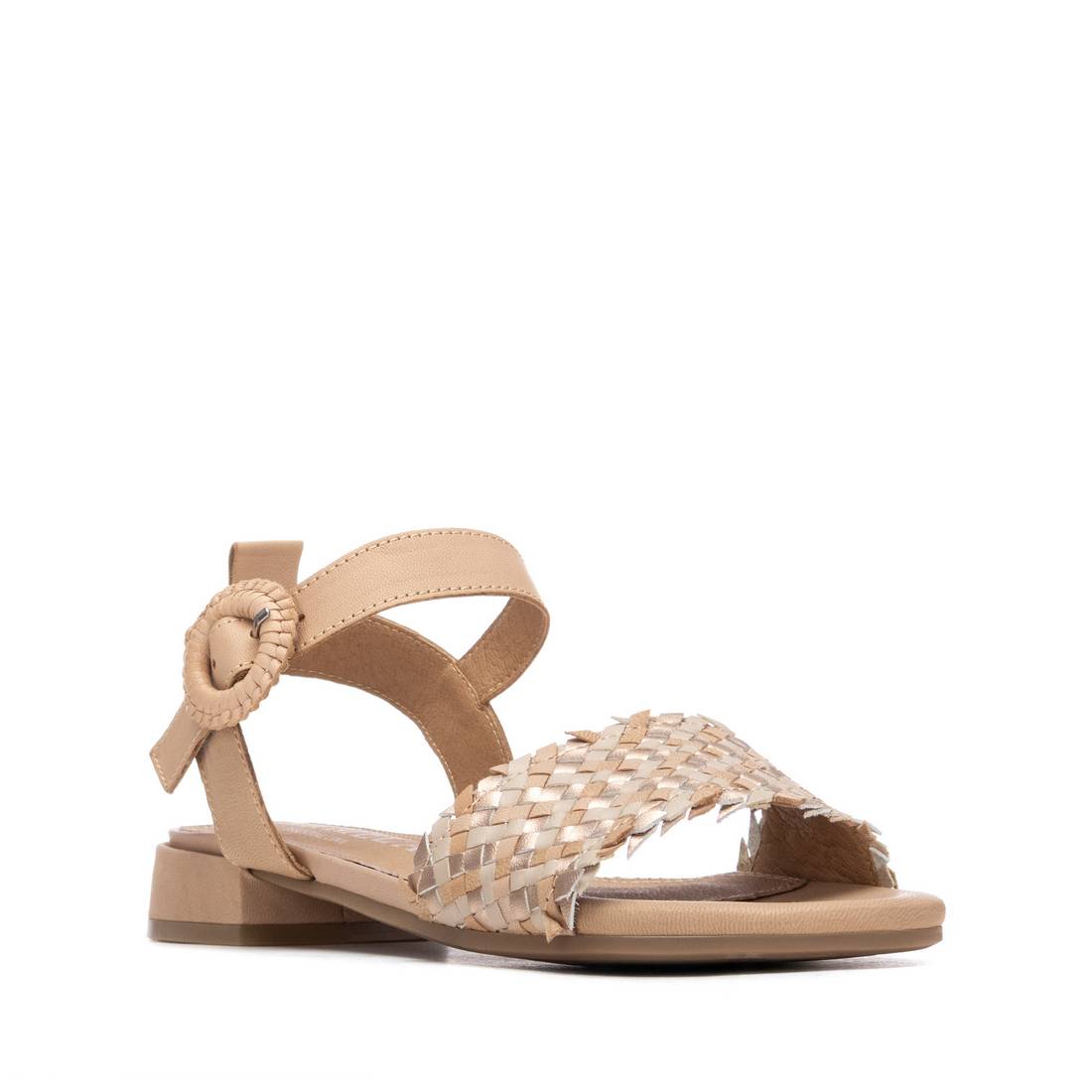 Carmela 16315301 sandales cuir marron talon bas
