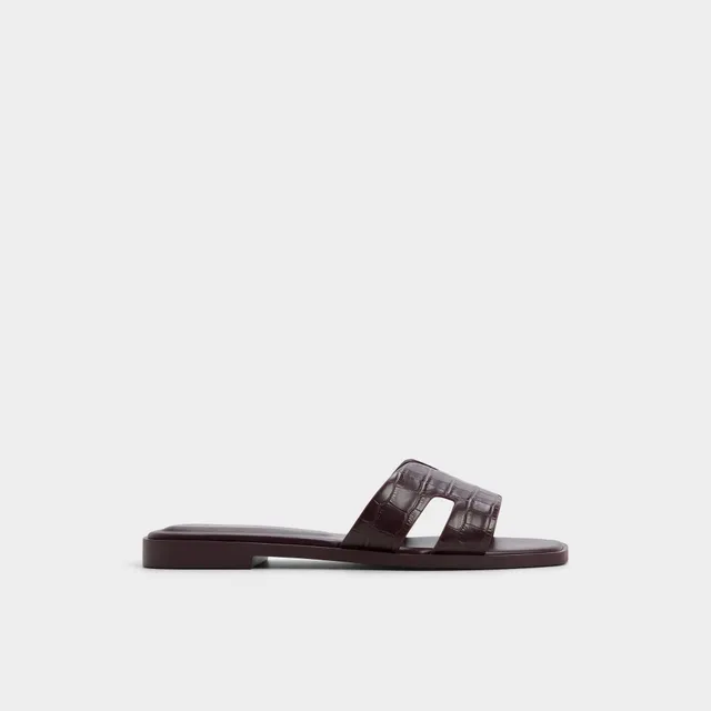 ALDO Itsandal sandales plates femme bordeaux