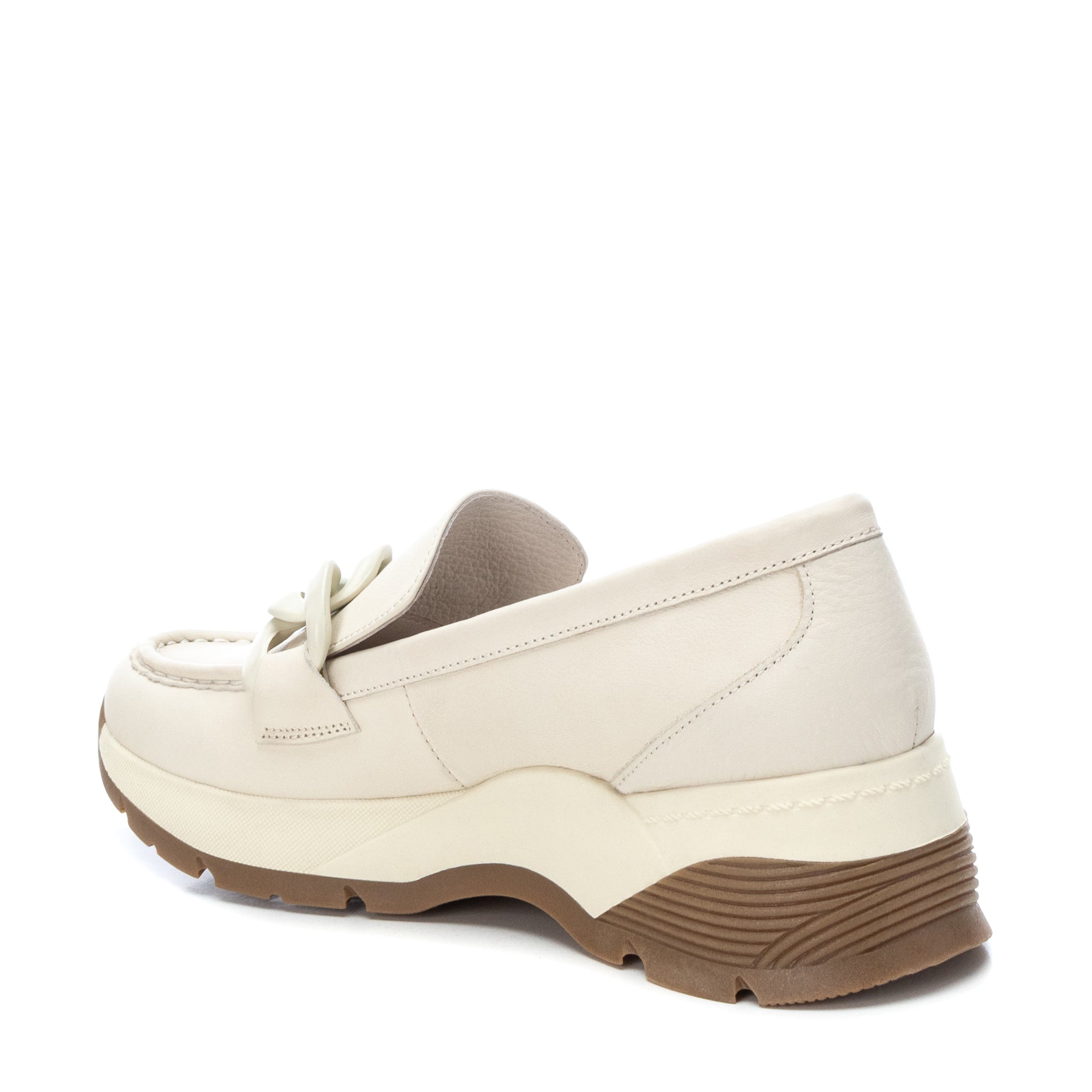 Carmela 16037001 mocassin basket femme cuir blanc