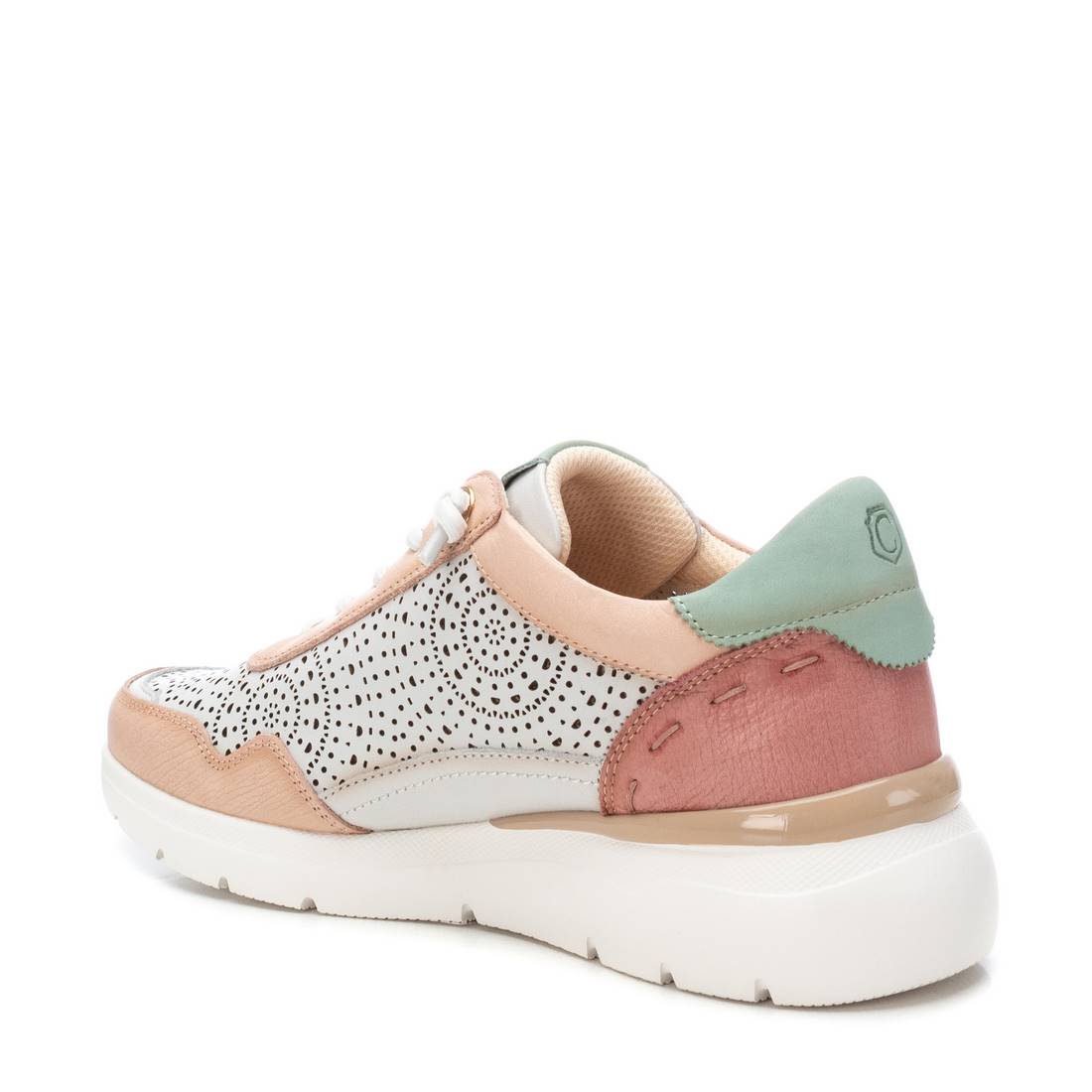Carmela 16227405 baskets cuir nude ajouré plat