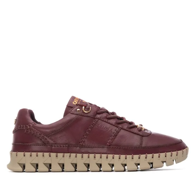Carmela 16252806 baskets femme bordeaux cuir lacets