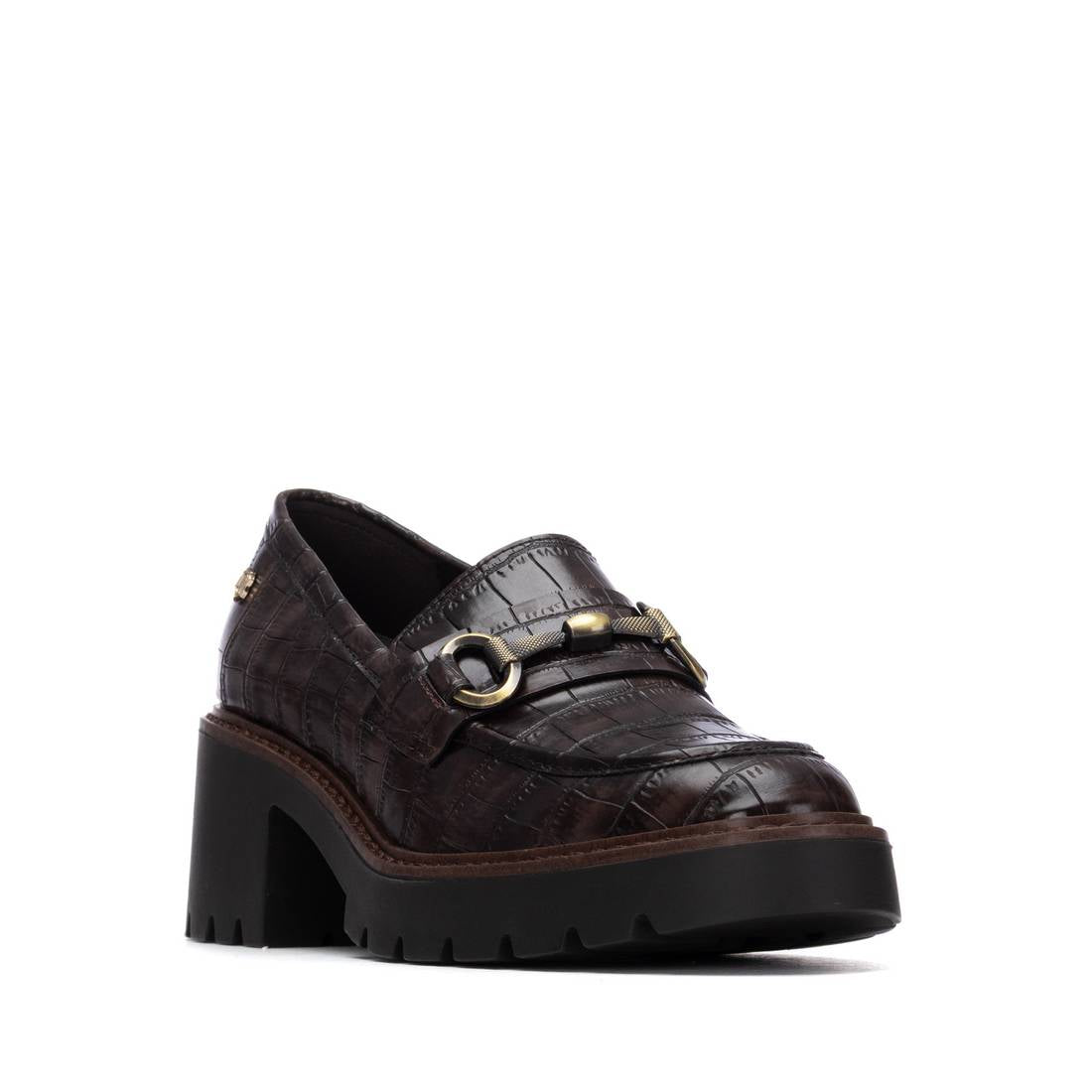 Carmela 16256602 mocassin talon marron