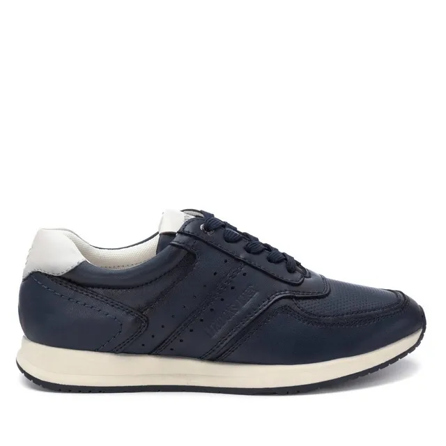 Carmela 16214703 basket homme cuir bleu marine lacets