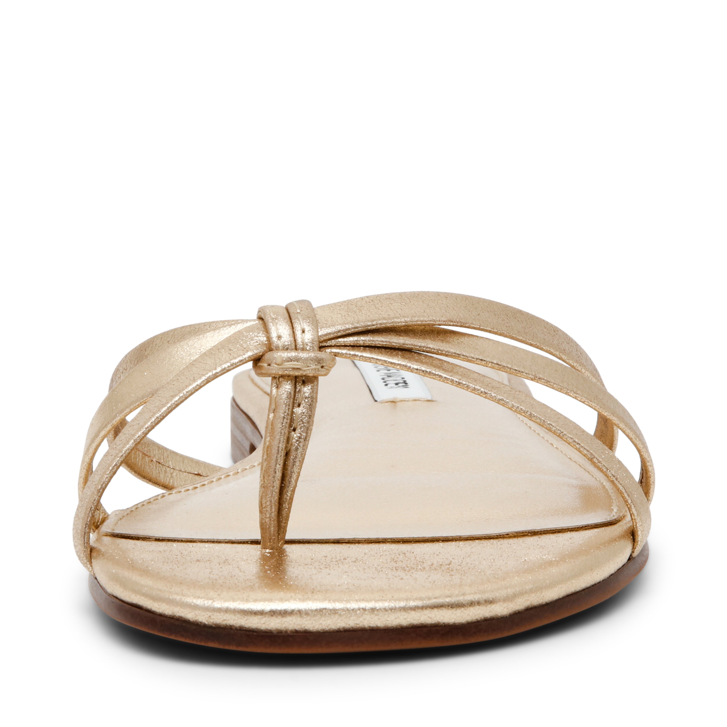 Steve Madden Calissi sandale plate cuir doré