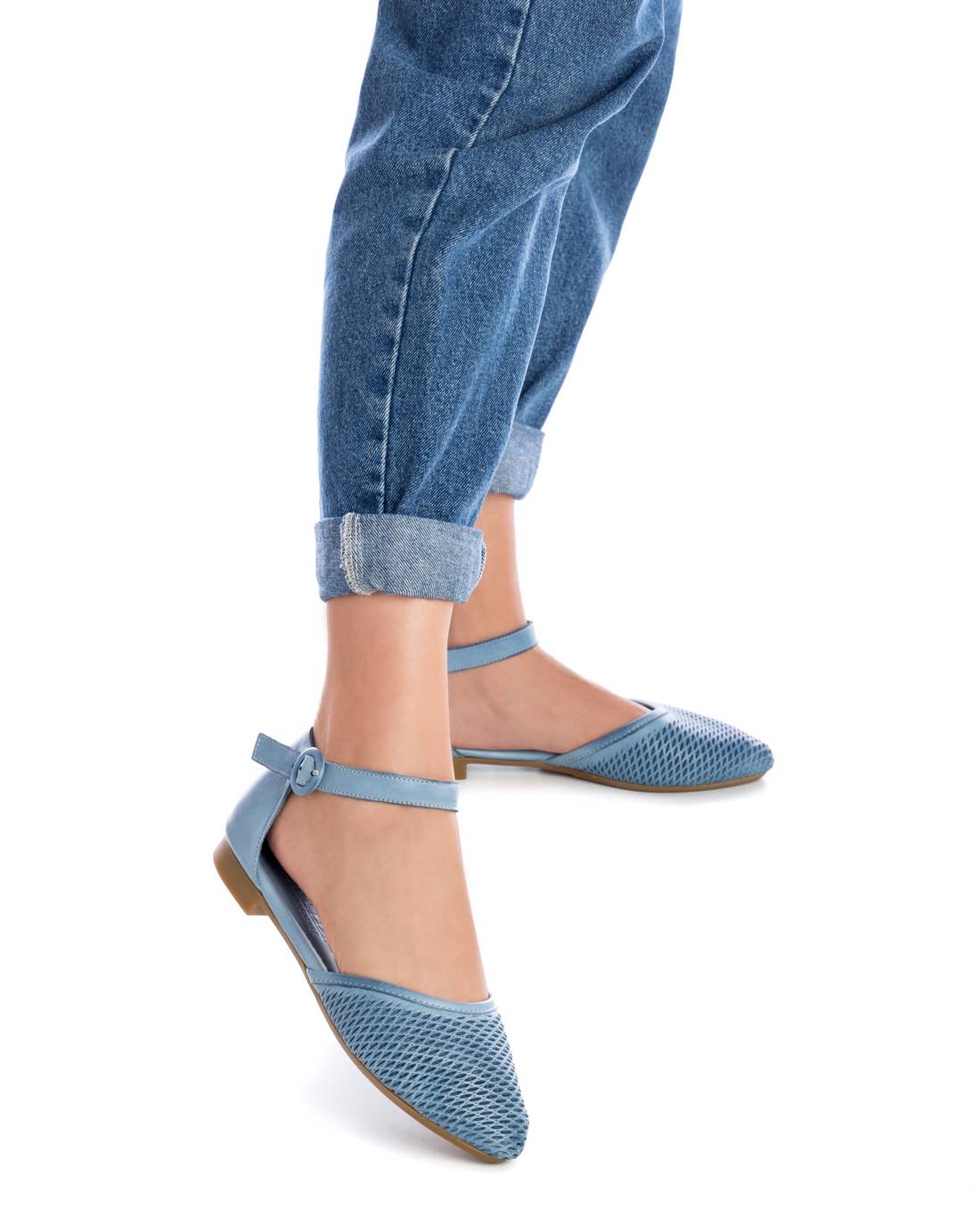 Carmela 16076206 ballerine cuir bleu