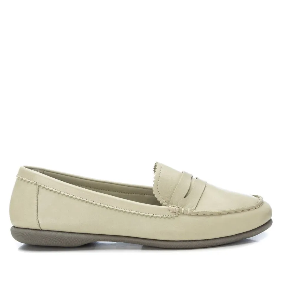 Carmela 16061111 mocassin cuir vert talon plat