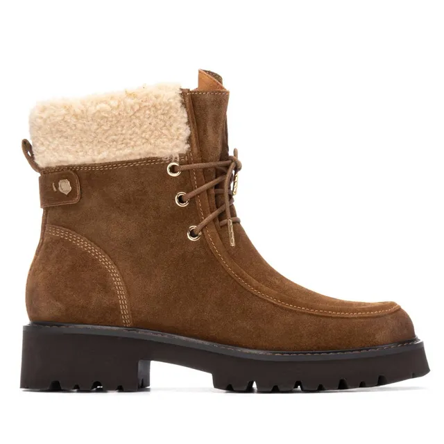 Carmela 16271702 bottine camel fourrée à lacets