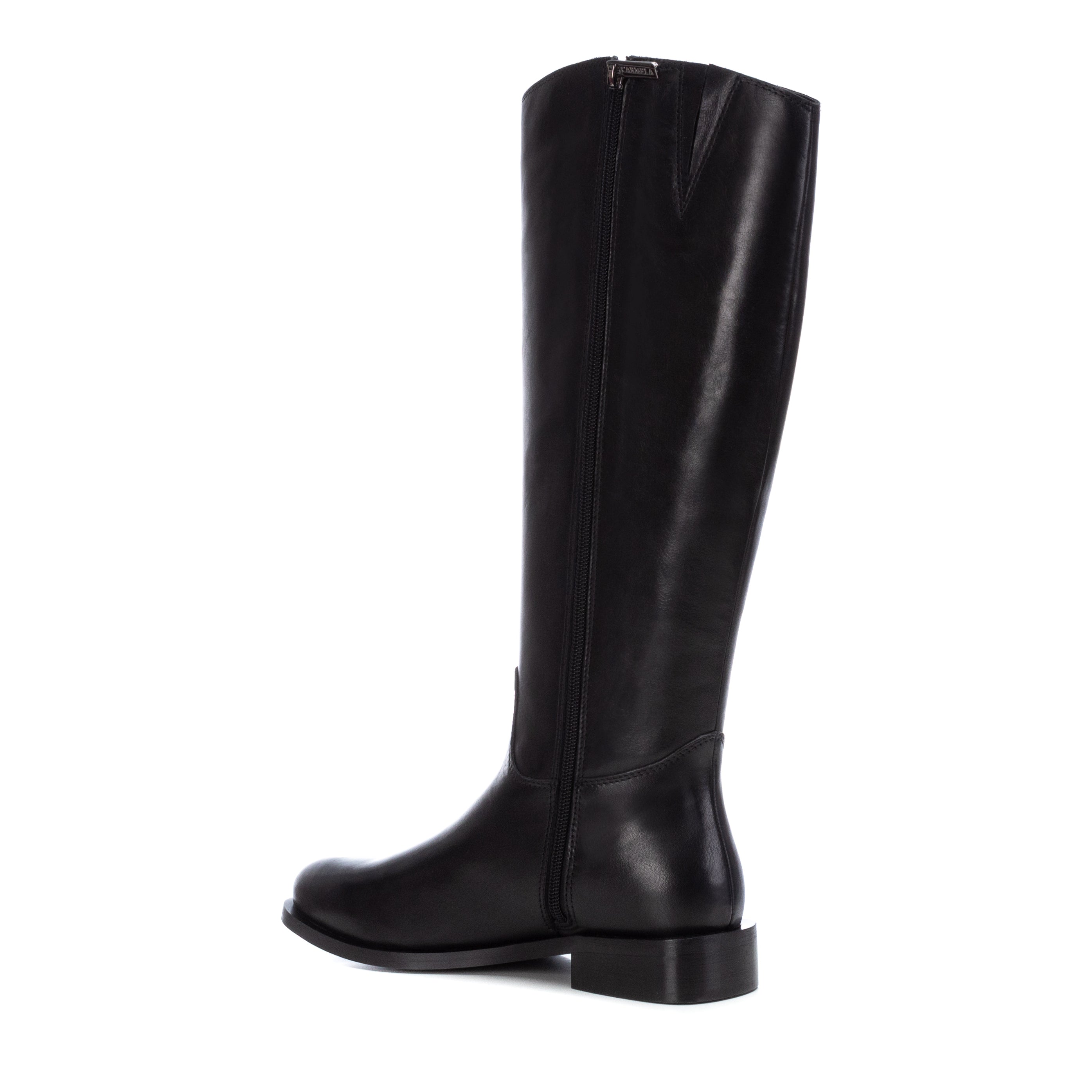 Carmela 16006201 bottes cuir noir zip