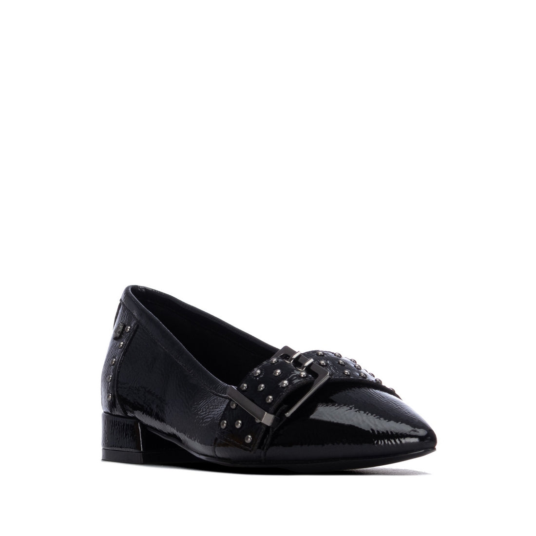 Carmela 16439701 ballerines noires vernies talon bas