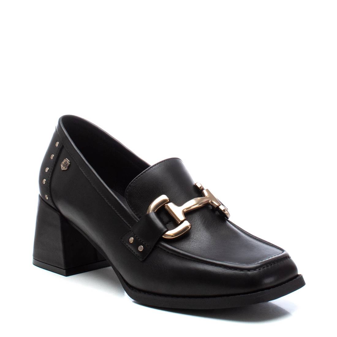 Carmela 16194101 mocassin femme noir cuir talon 6 cm