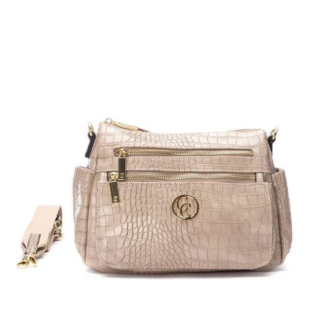 Carmela 18617102 sac bandoulière marron effet coco