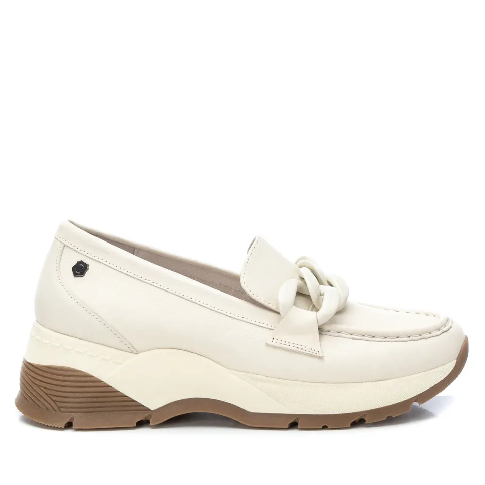 Carmela 16037001 mocassin basket femme cuir blanc