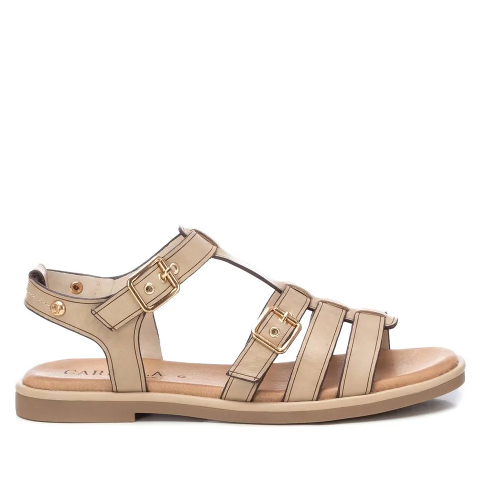 Carmela 16139802 sandale cuir marron à boucle