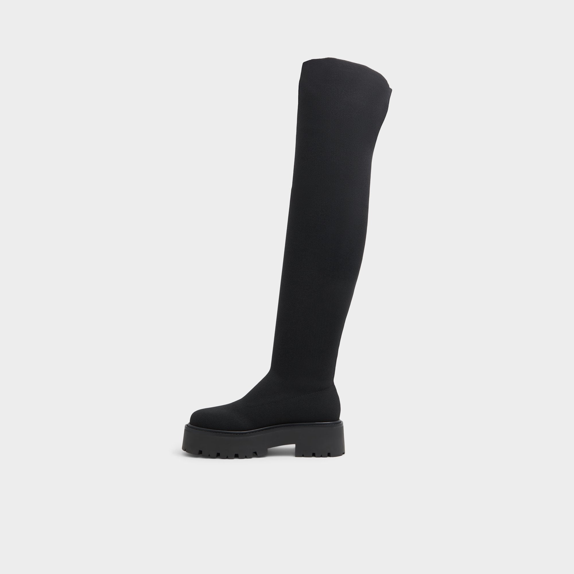 ALDO Dynoknit botte cuissarde maille noire