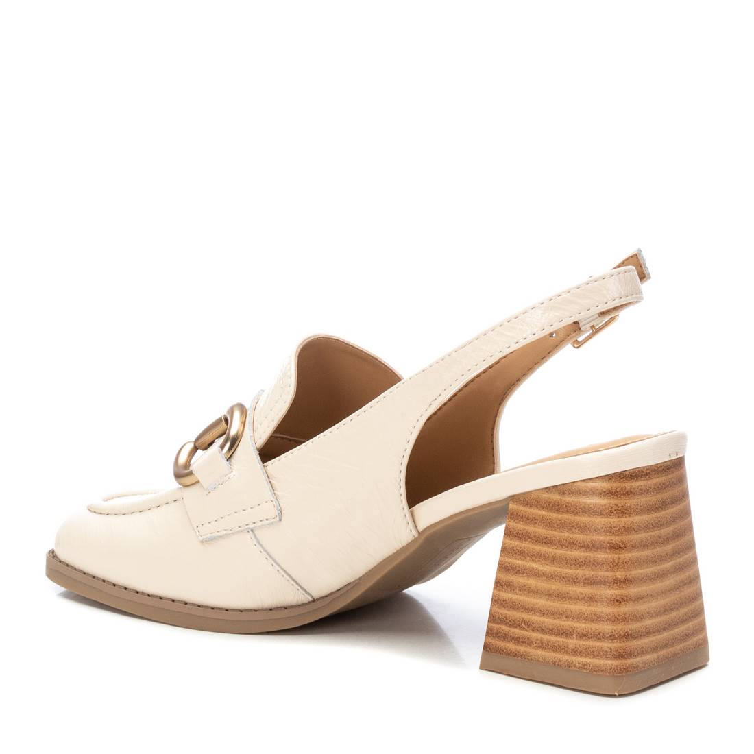 Carmela 16144602 mules cuir marron talon bois