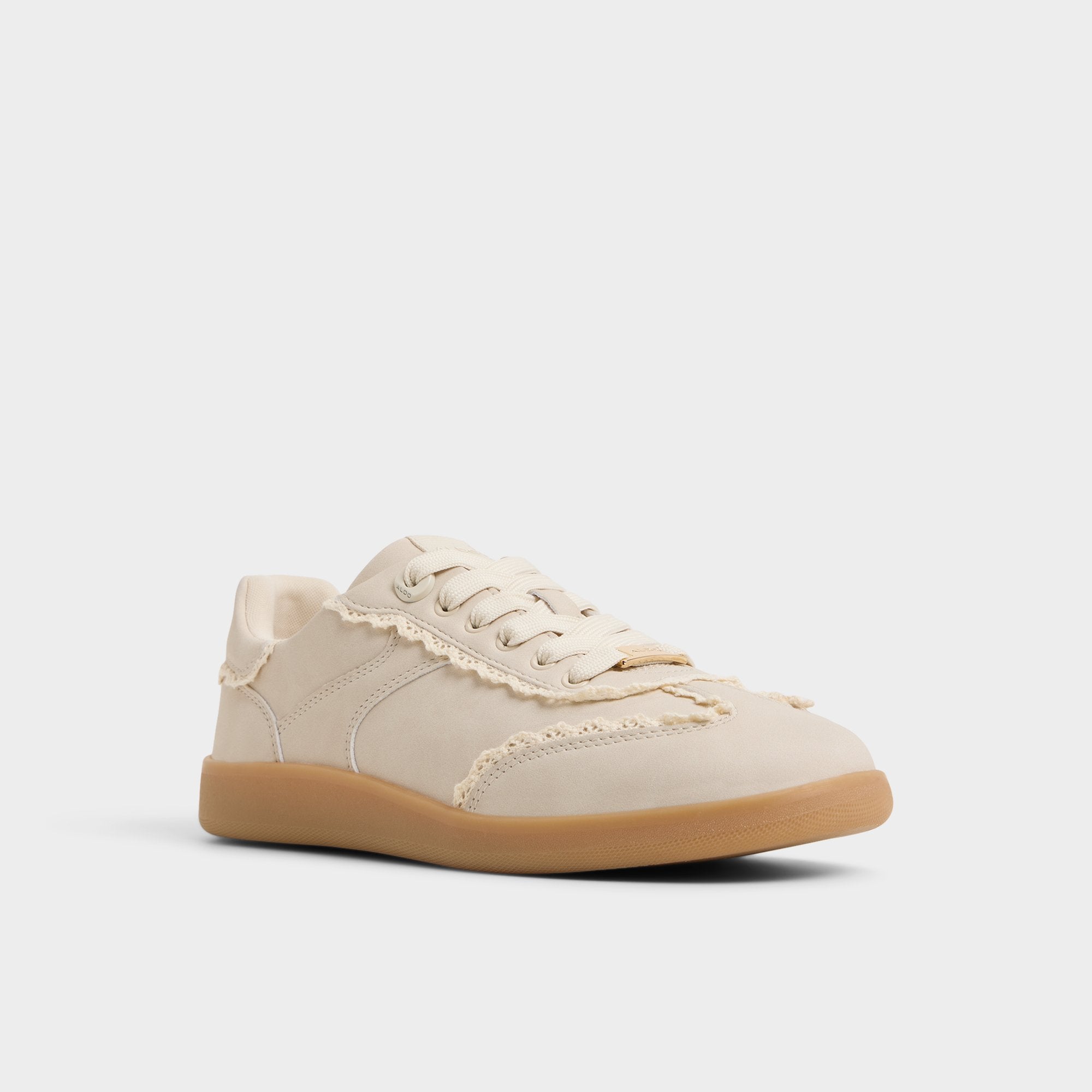ALDO Erilg baskets cuir blanc volants semelle gomme