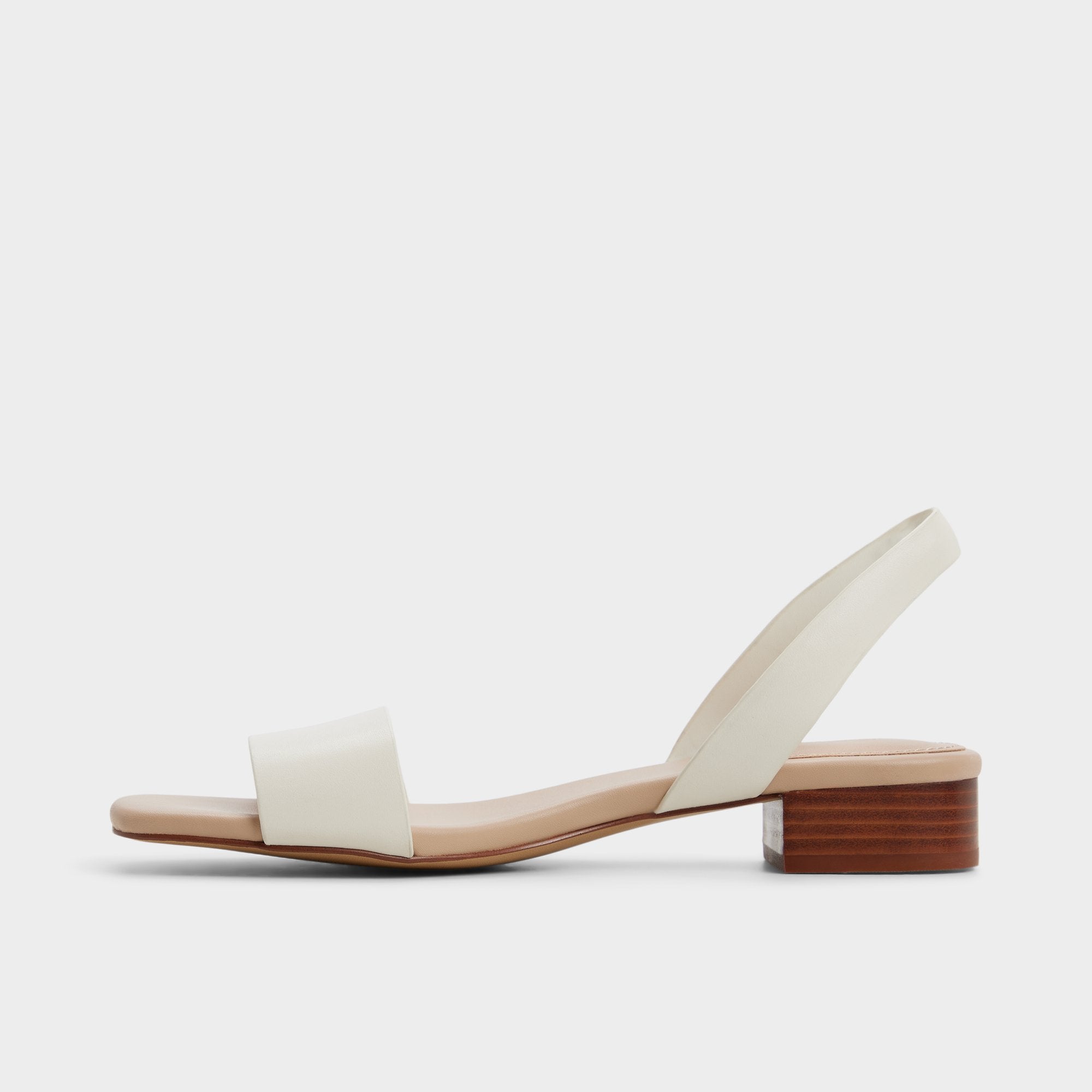 Aldo Dorenna sandales bride arrière petit talon blanc