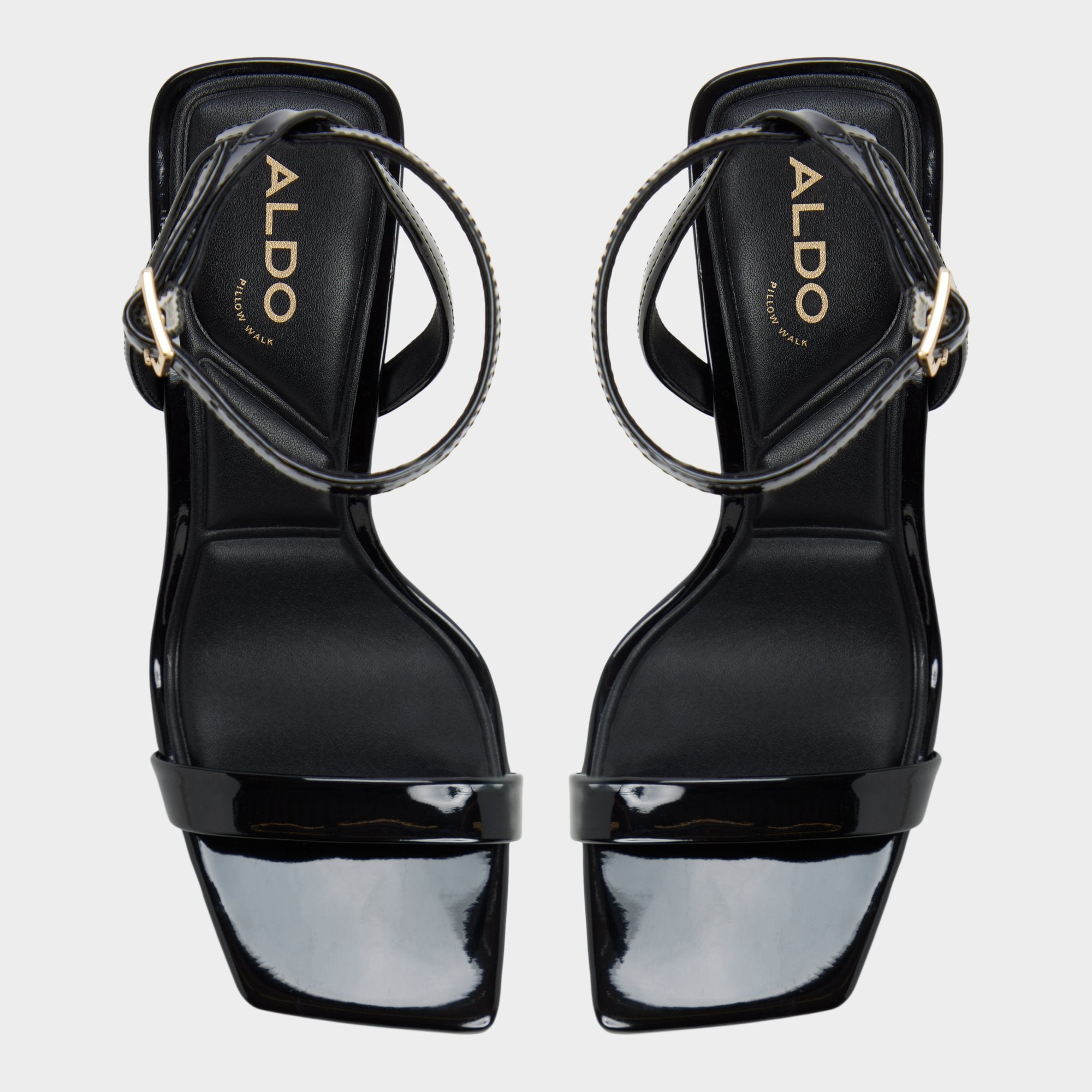 ALDO Azzira sandales talon noires vernies