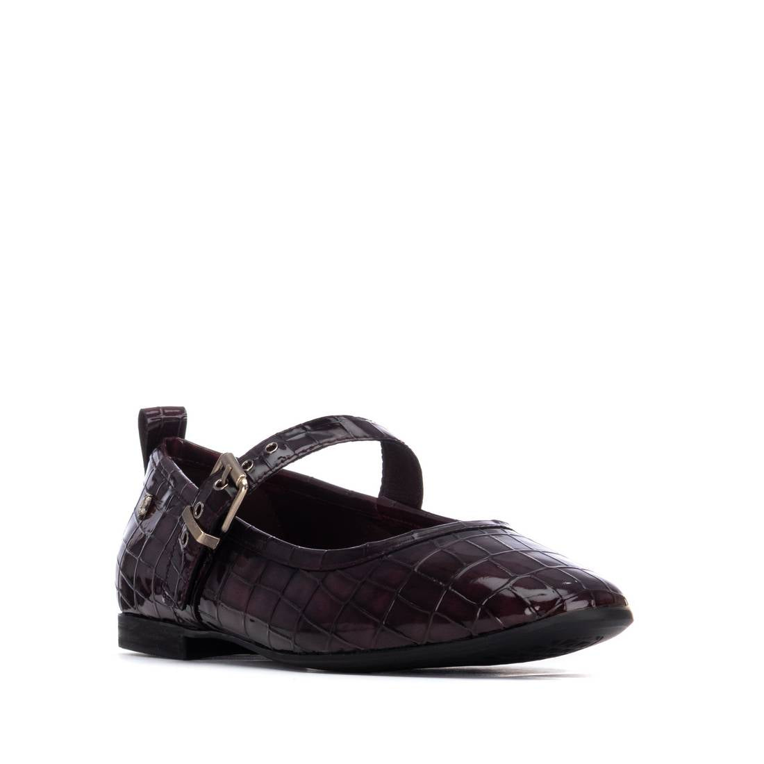 Carmela 16256204 ballerine femme bordeaux vernis boucle