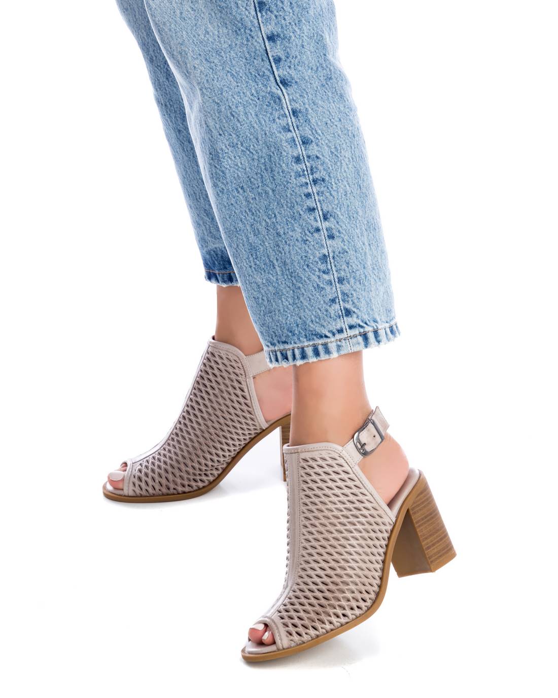 Carmela 16064202 sandale cuir blanc talon 9 cm