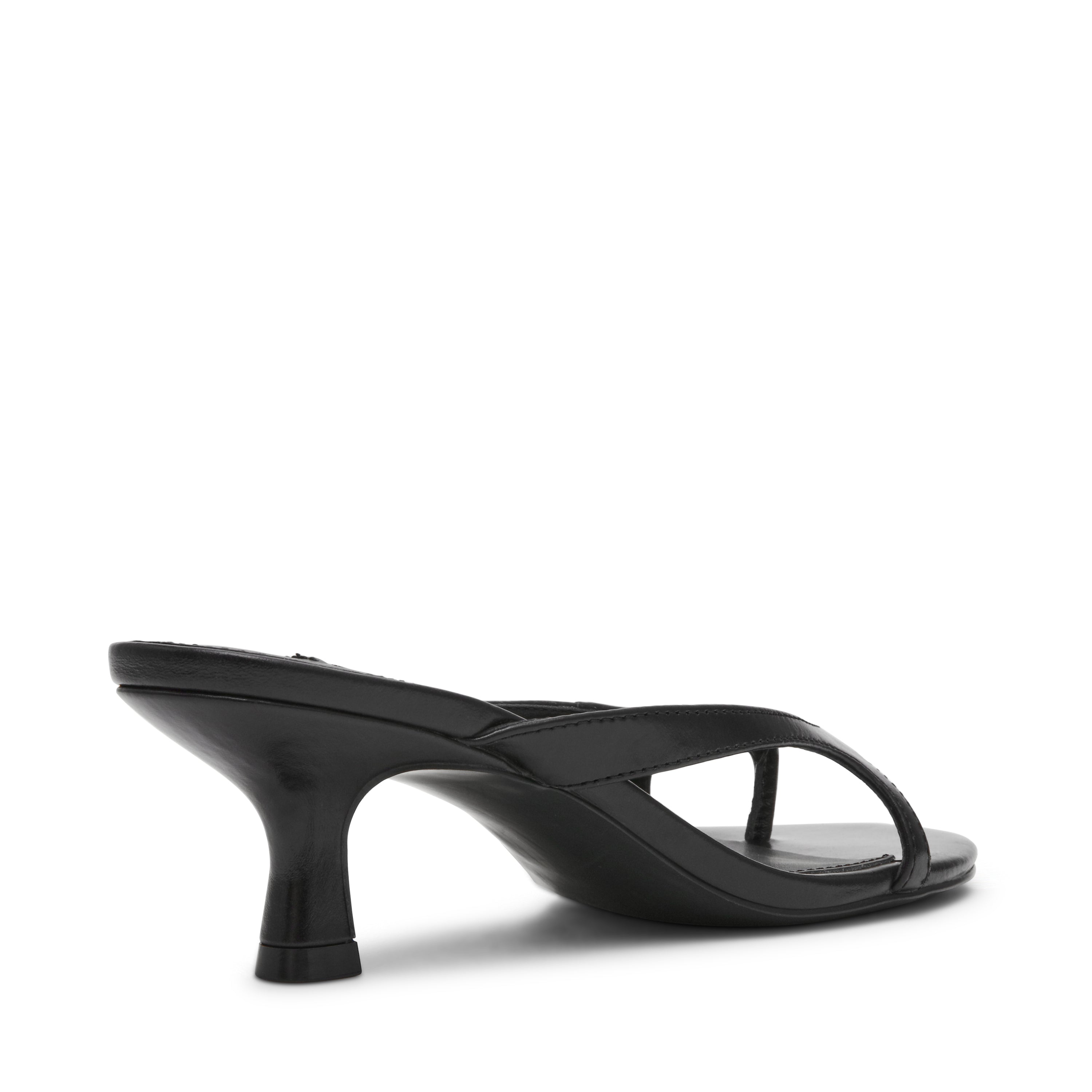 Steve Madden Brienna Sandales Cuir Noir Talon 4 cm
