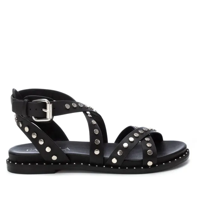 Carmela 16239301 sandales femme noir cuir clous