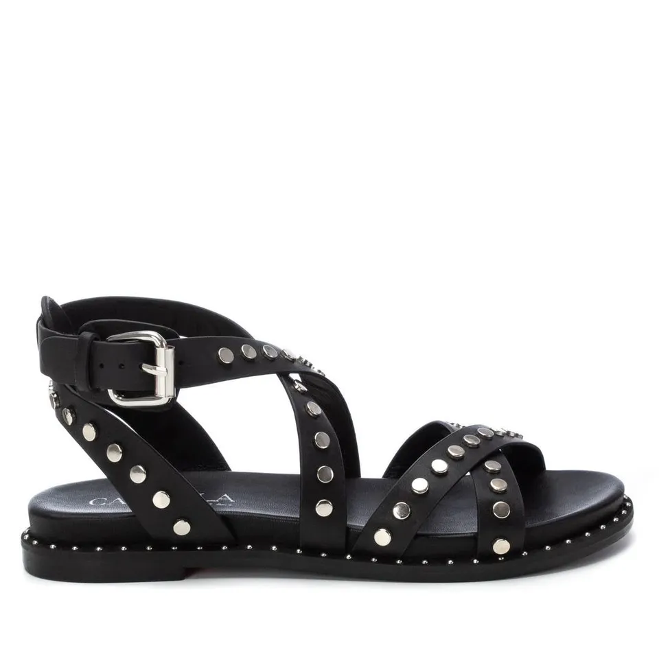 Carmela 16239301 sandales femme noir cuir clous