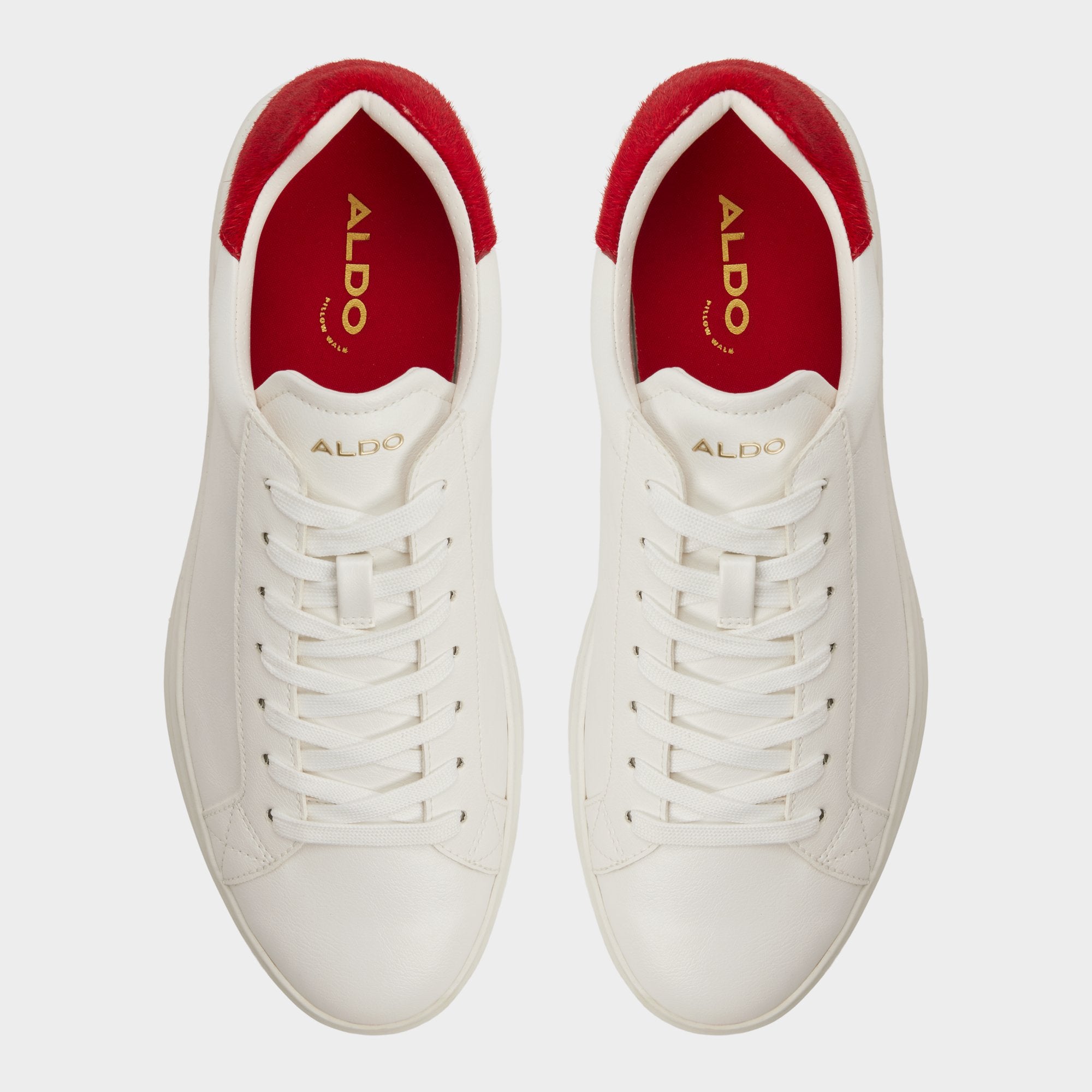 ALDO Rohan baskets basses blanches rouges
