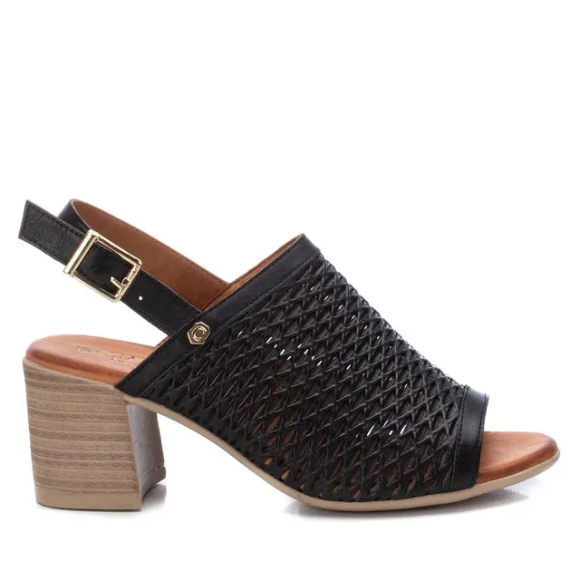 Carmela 16083703 sandales cuir noir talon 8 cm
