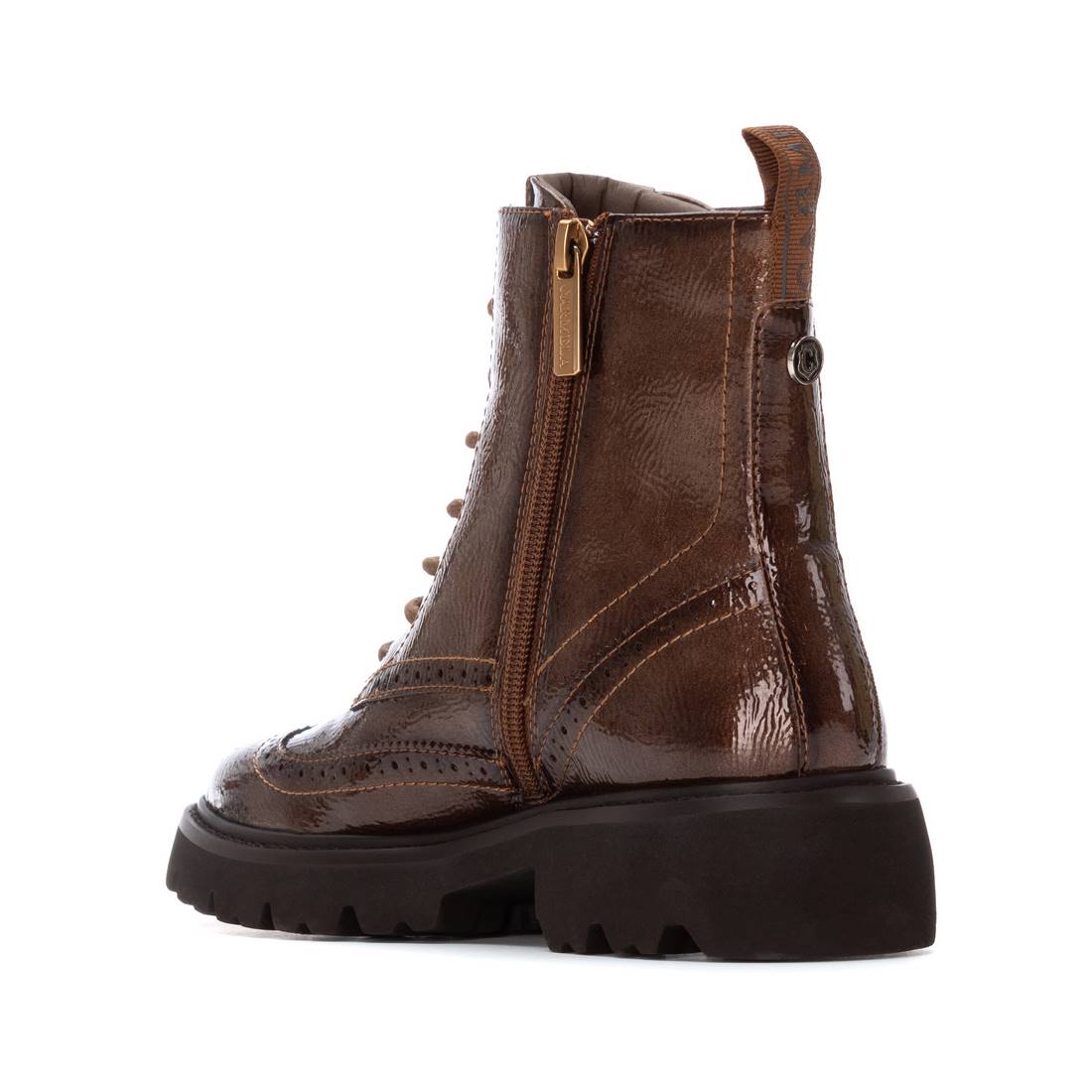 Carmela 16259303 bottine vernis marron à lacets