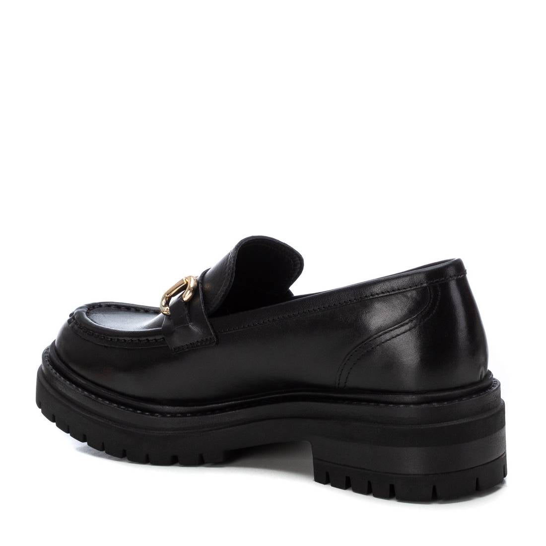 Carmela 16178202 mocassin femme noir cuir mors métal