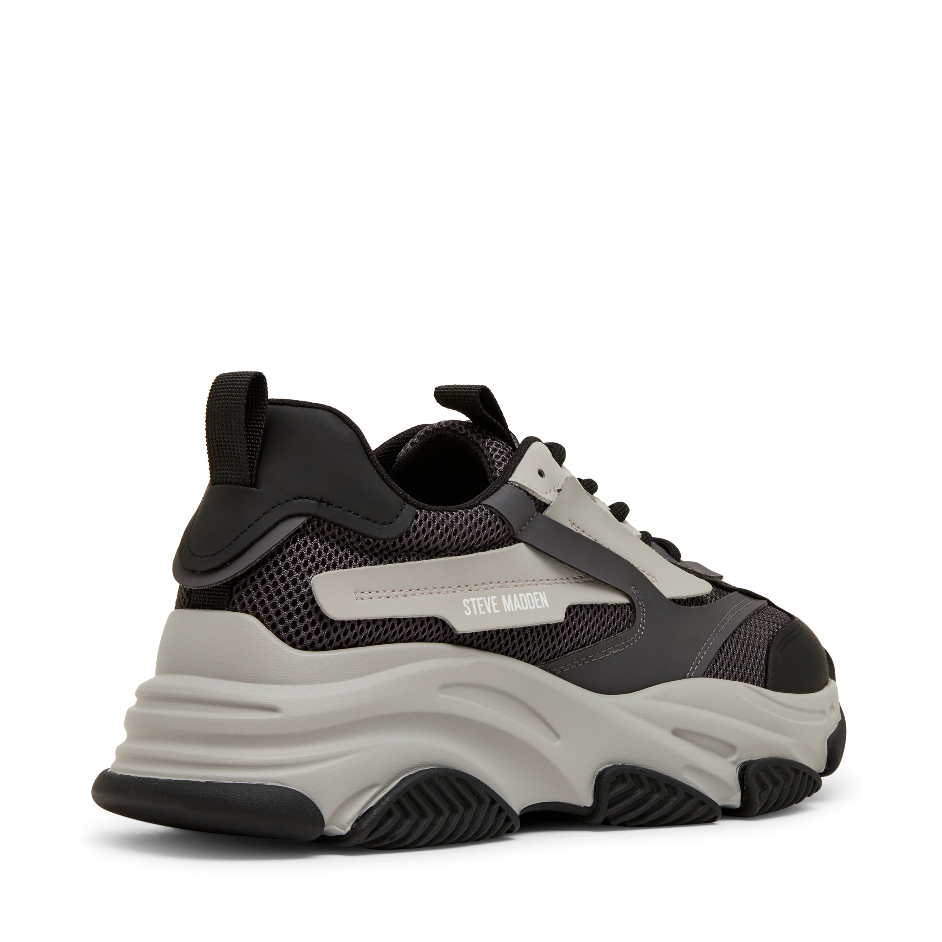 Steve Madden Possess baskets homme noir gris lacets