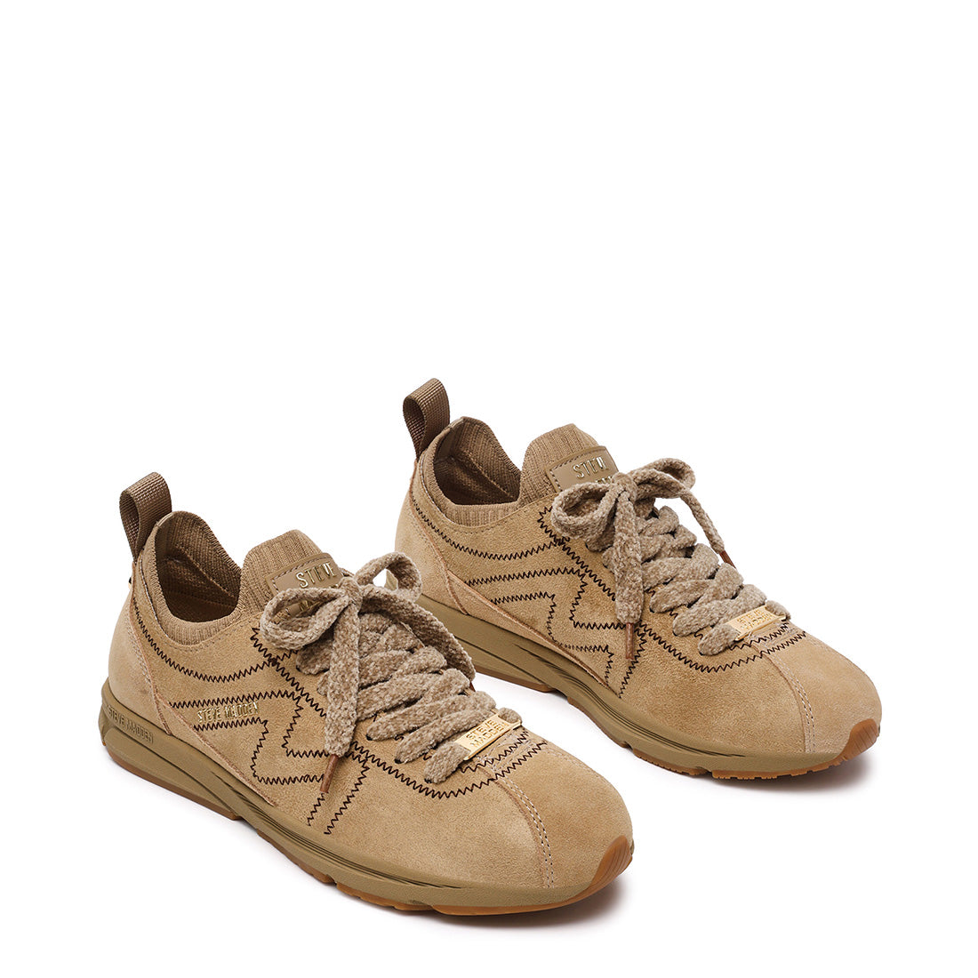 Steve Madden Covert baskets taupe daim 2 cm