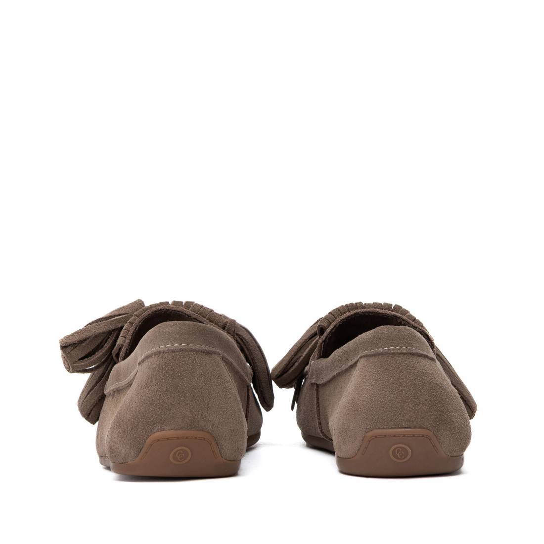 Carmela 16414602 mocassin femme cuir taupe plat confort