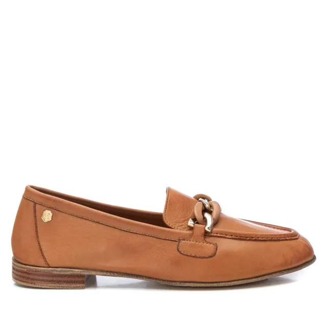 Carmela 16156102 mocassin femme cuir marron plat