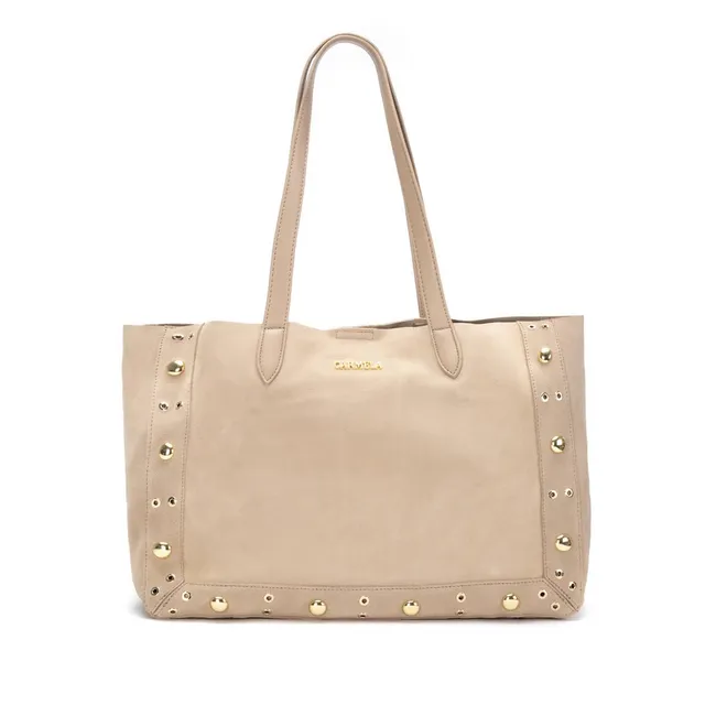 Carmela 18621202 sac épaule cuir marron clip