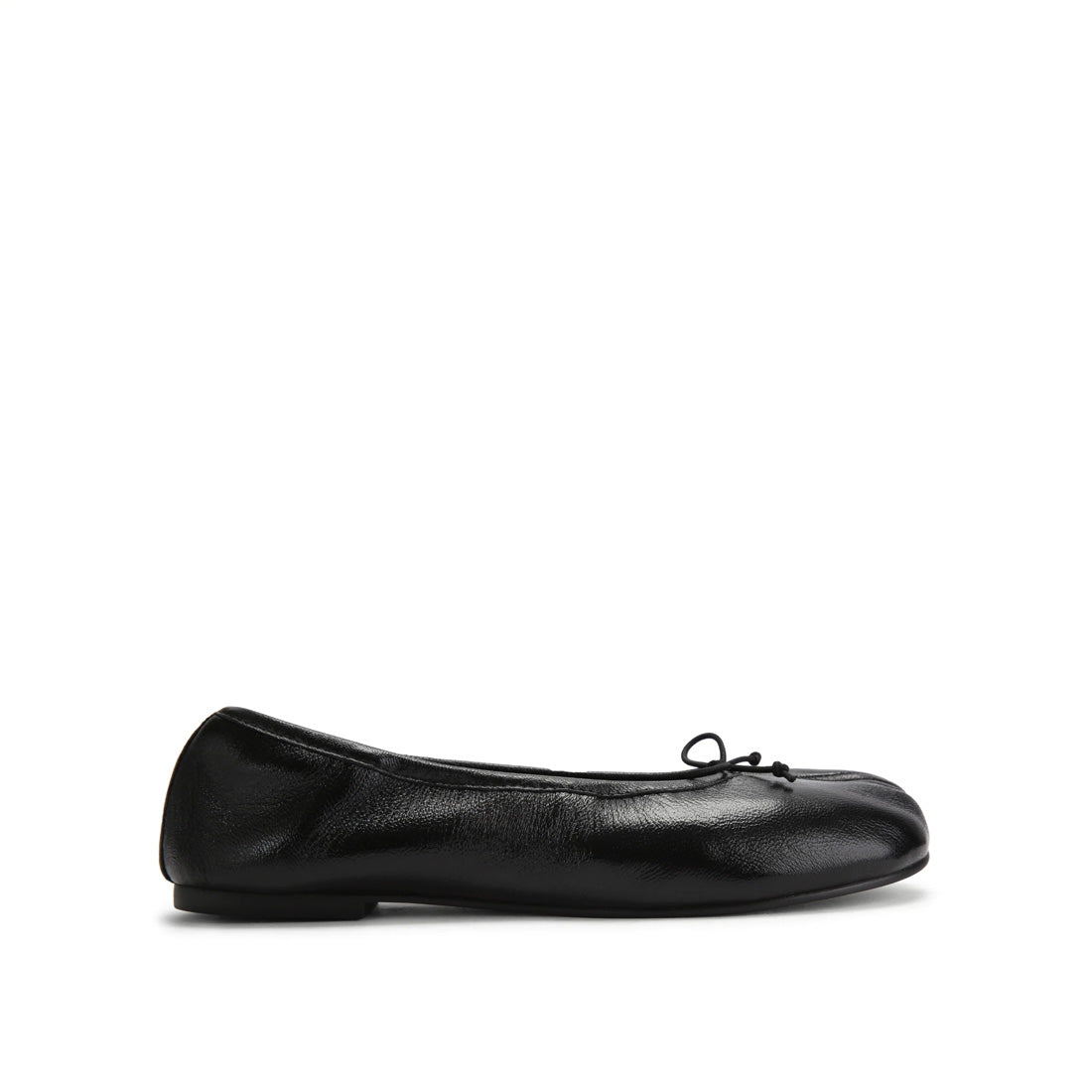 Steve Madden Carin ballerines cuir noir bout découpé