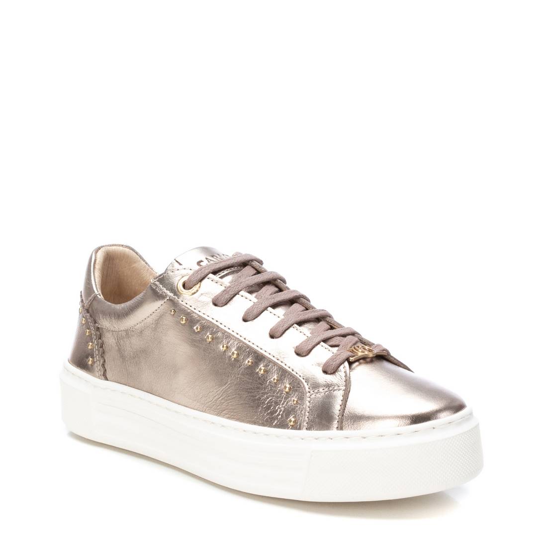 Carmela 16176203 sneaker femme cuir doré plateforme