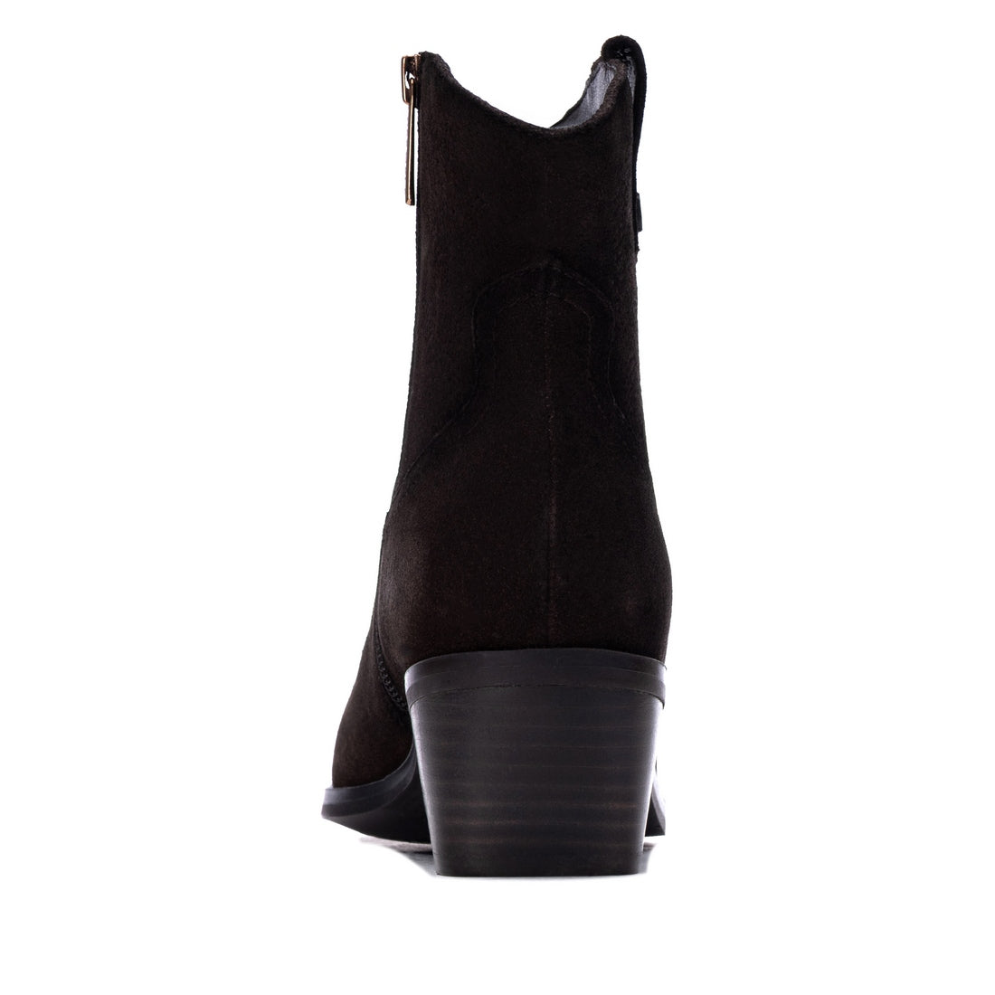 Carmela 16439002 bottines suède marron brodées