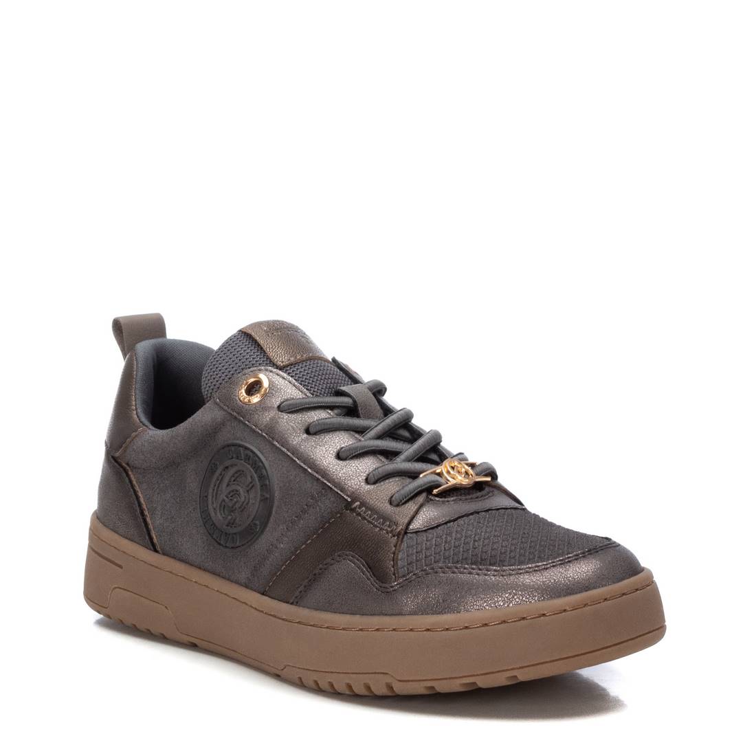 Carmela 16180804 baskets cuir gris lacets
