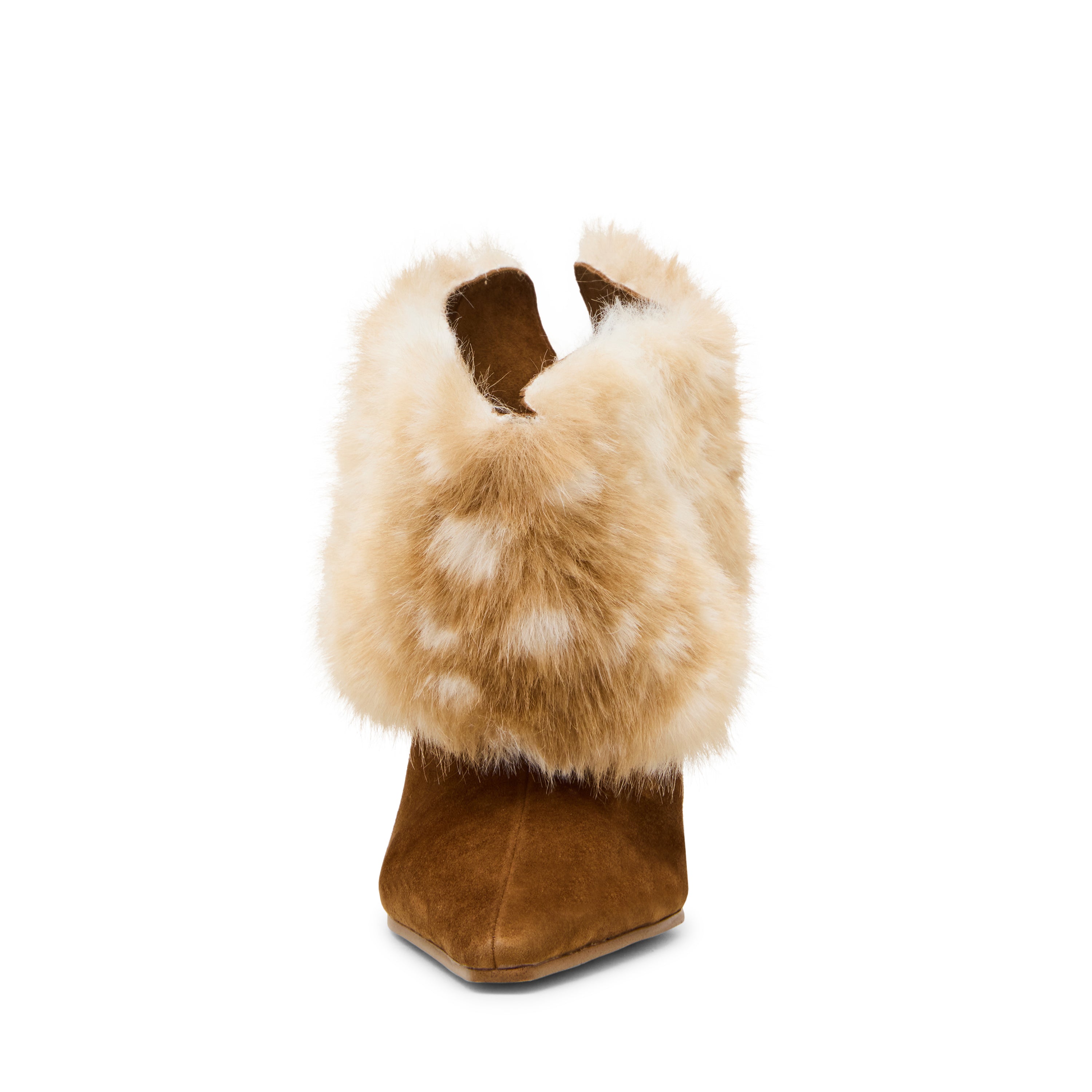 Steve Madden Enella-FUR bottines beige fourrure 8,5 cm