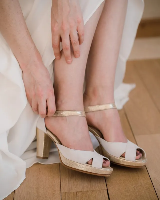 Dessine Moi Un Soulier Salomé salomés velours blanc cassé 37