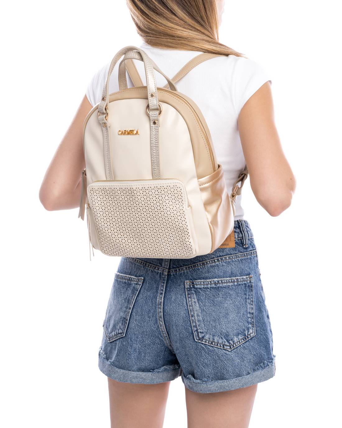 Carmela 18615301 sac à dos doré 31 cm