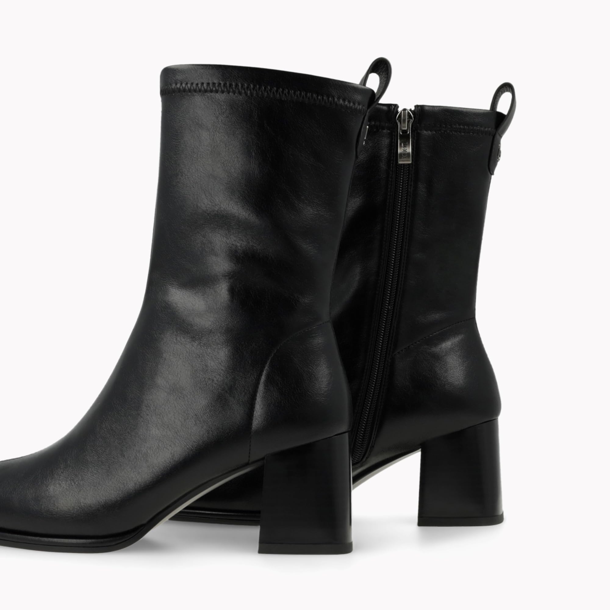 LODI A-HEKA bottines cuir noires talon confort