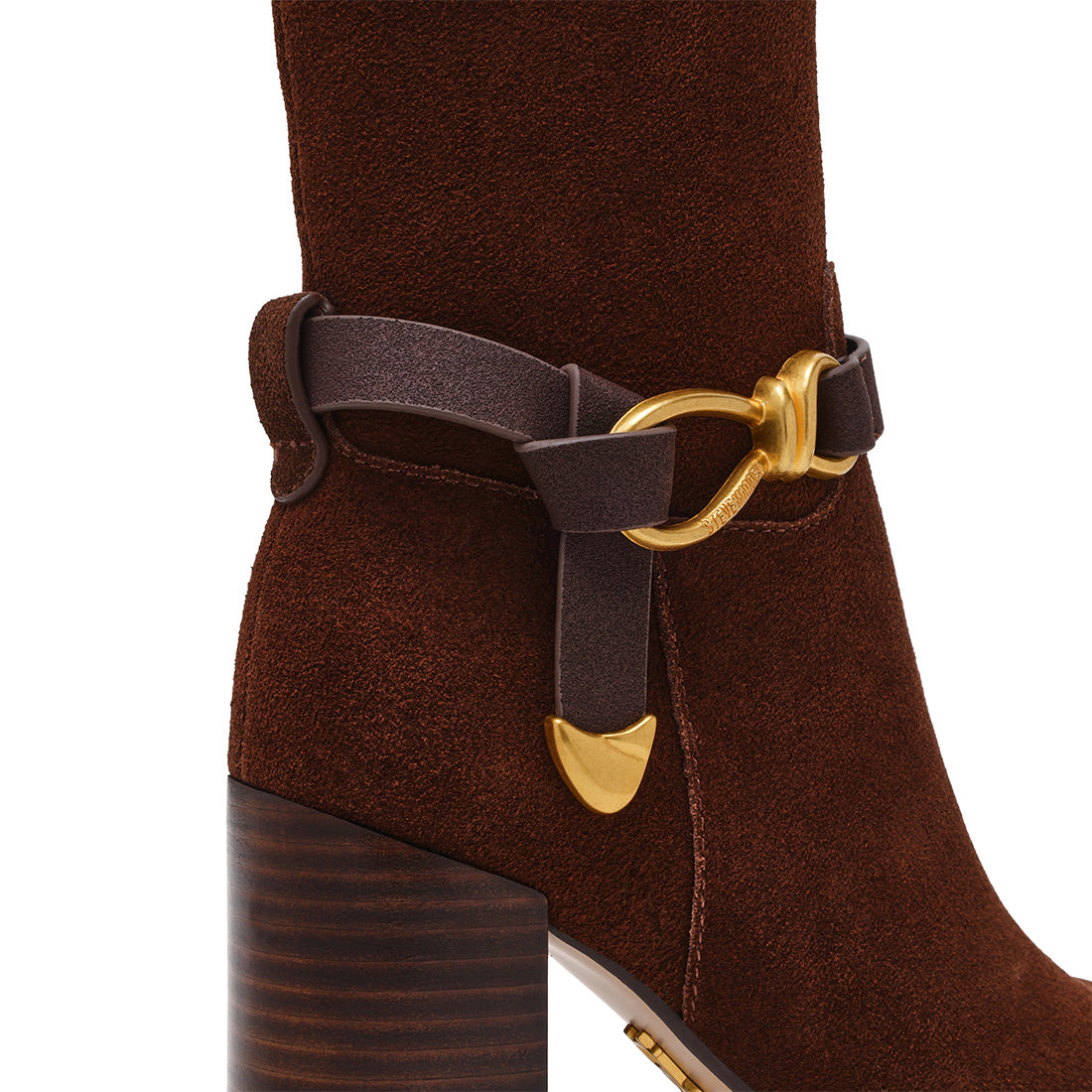 Steve Madden Overpass bottes daim marron 8,5 cm